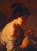 Jan lievens A youth blowing on coals. USA oil painting artist